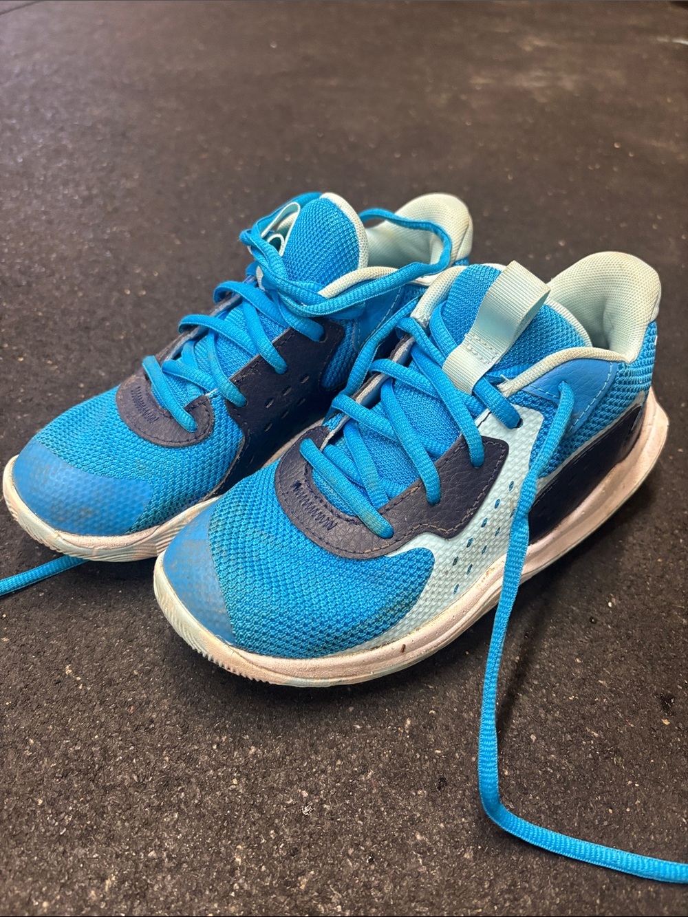 Under Armour Youth Bright Blue Athletic Sneakers